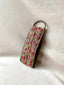 KeychainsDitsy Floral in Green Fabric Keychain