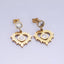 JewelryShell Open Heart Stud Earrings