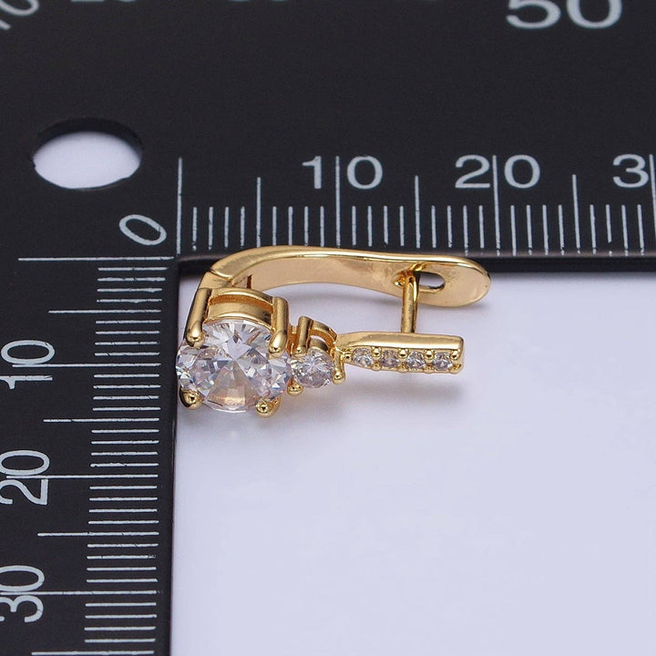 Jewelry16K Gold English Lock Earrings