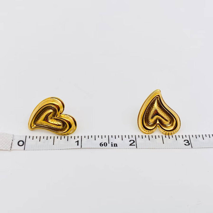 Earrings18K Gold Half of My Heart Earrings