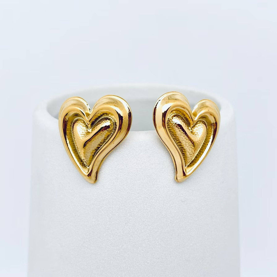 Earrings18K Gold Half of My Heart Earrings