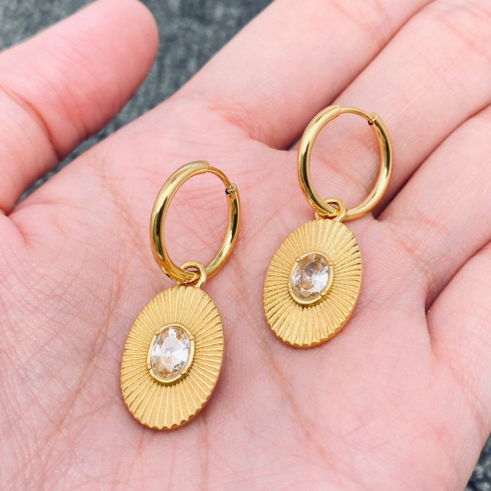 Jewelry18K Heart Explosion Earrings