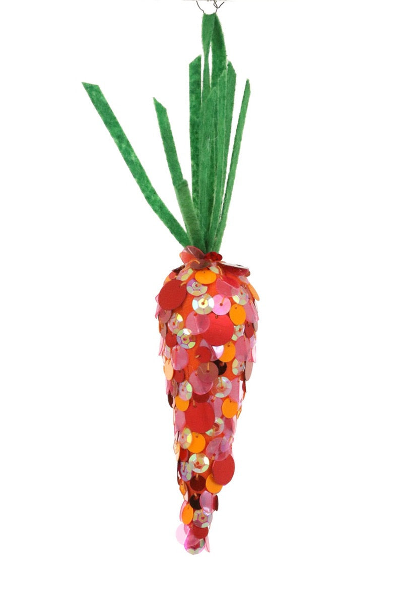 Sequin Carrot Ornament - Meraki Co.