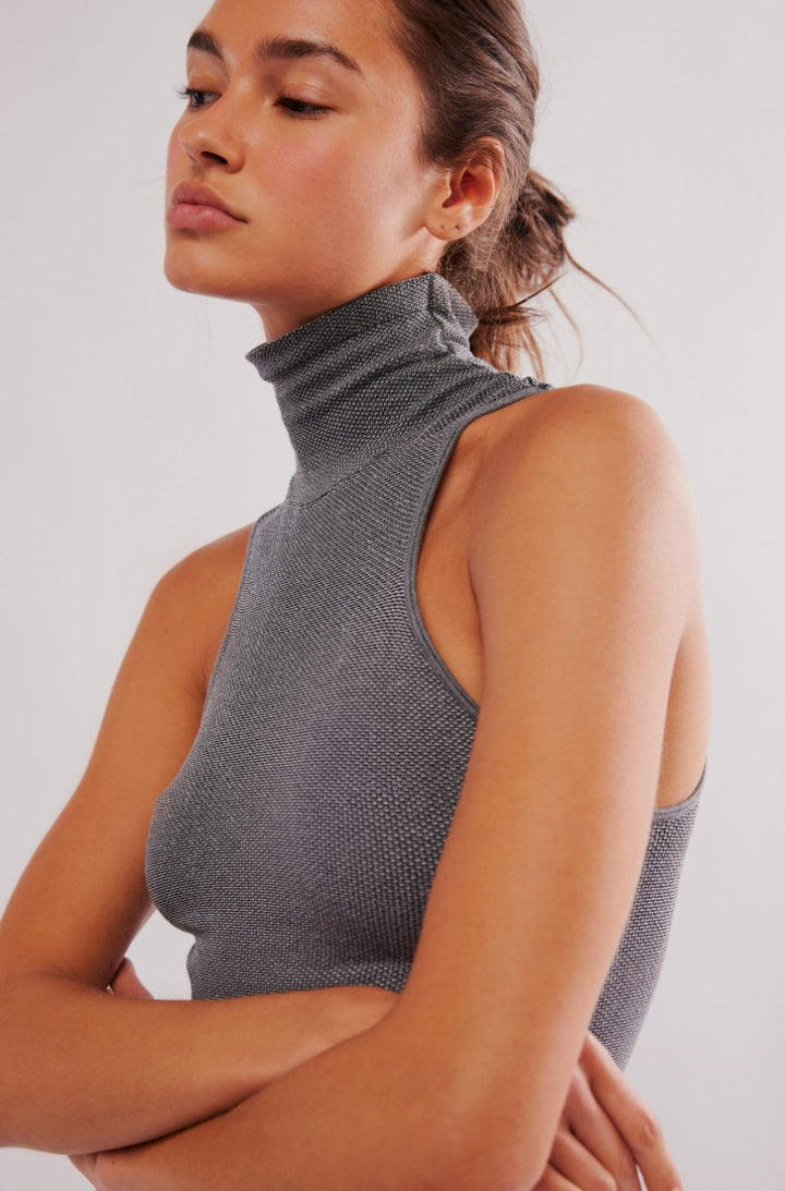 Free People TankALWAYS READY SEAMLESS TURTLENECK