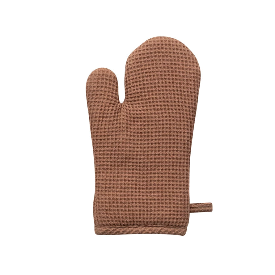 Woven Linen & Cotton Oven Mitt