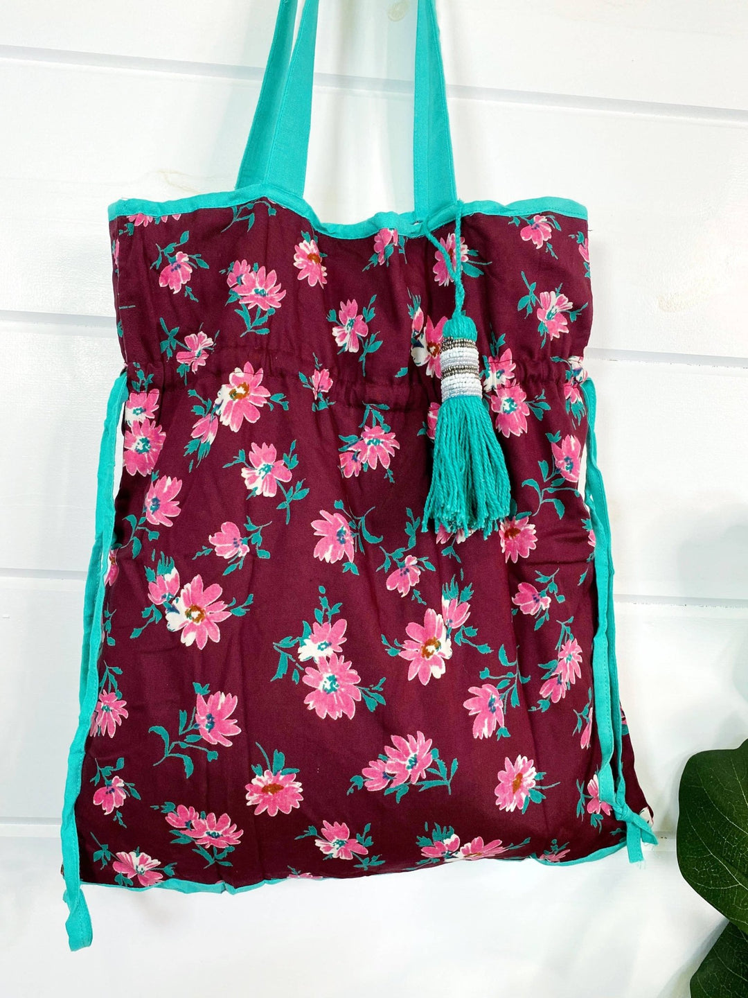 BagsDrawstring Cotton Market Tote