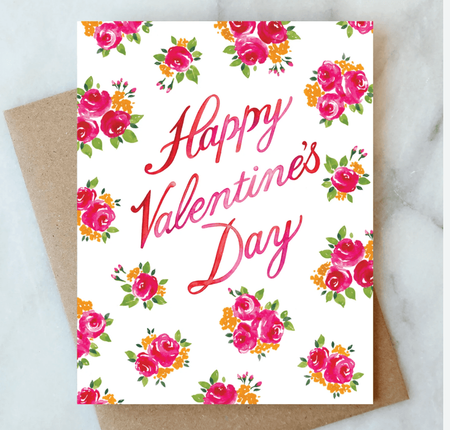 CardFloral Valentine's Card