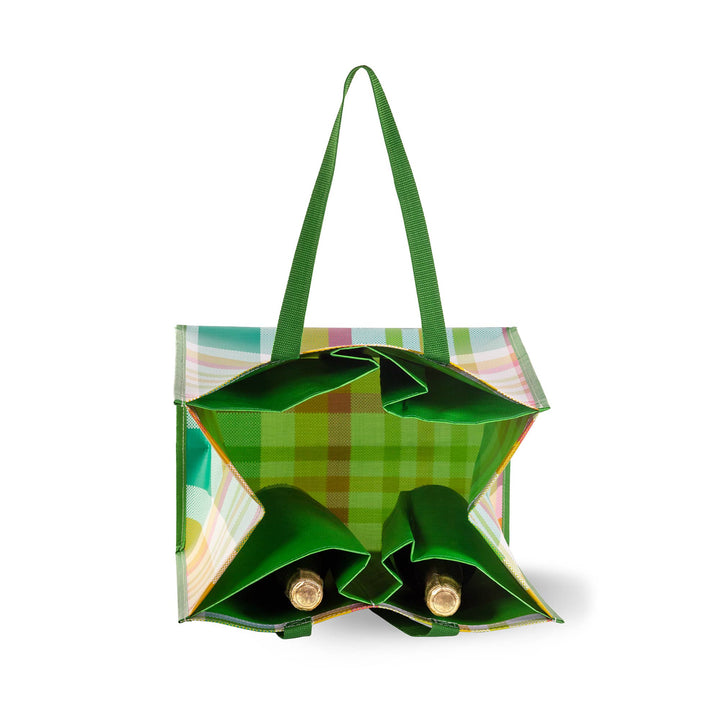 BagsGarden Plaid Grocery Tote