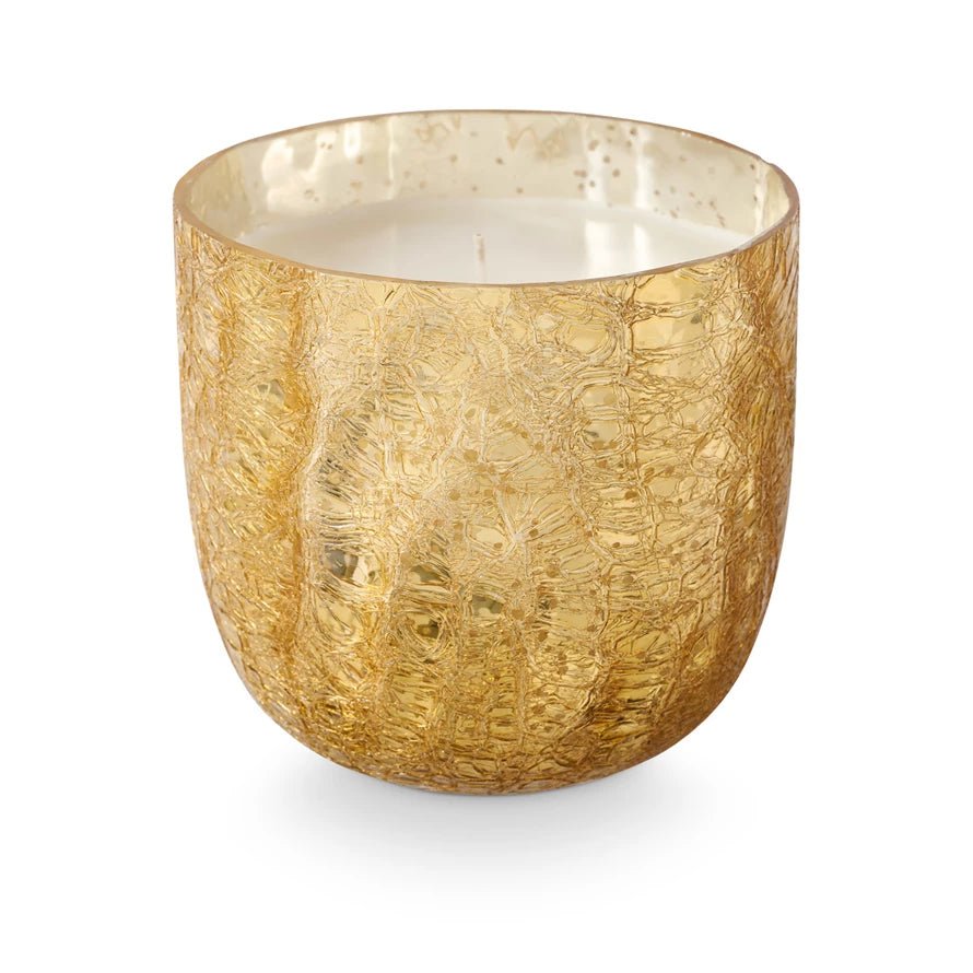 CandleLarge Boxed Crackle Glass Candle