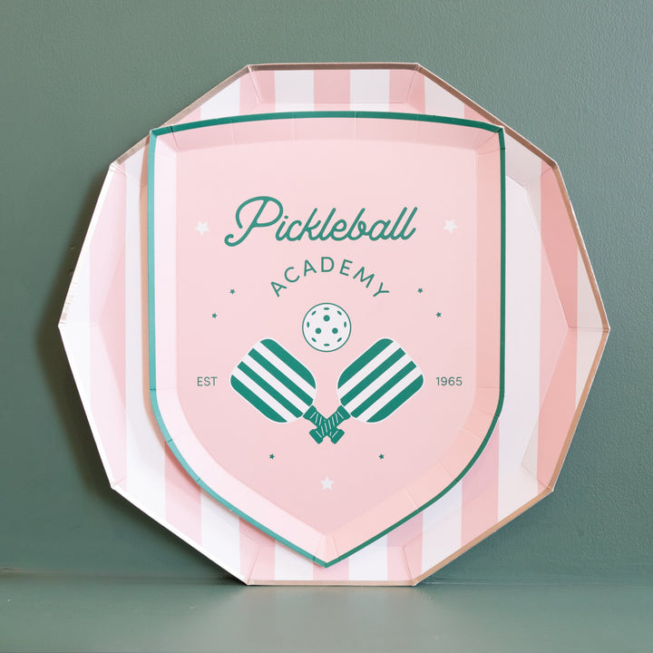 Paper PlatesLe Cocktail Pickleball Plates
