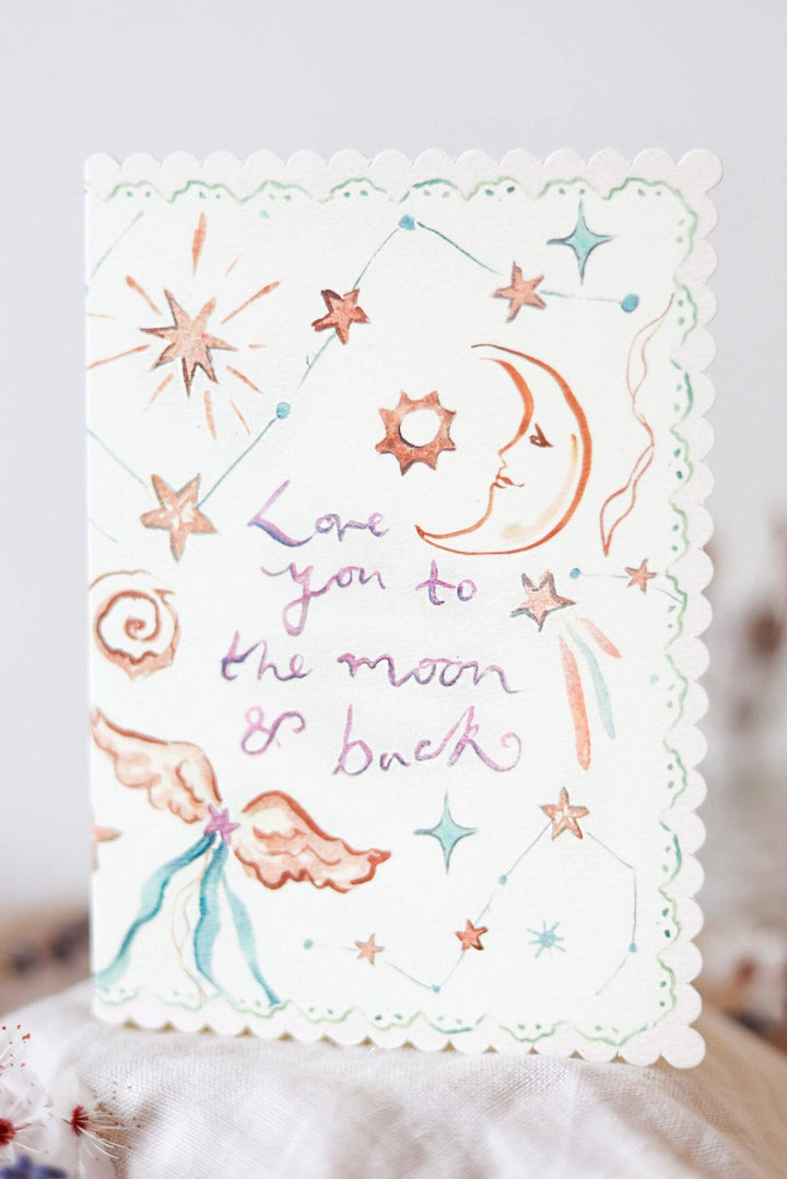 CardsLove you to the Moon & Back Card