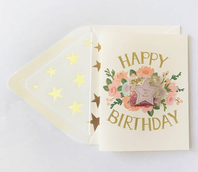 Toss & Twirl Glitter Birthday Card