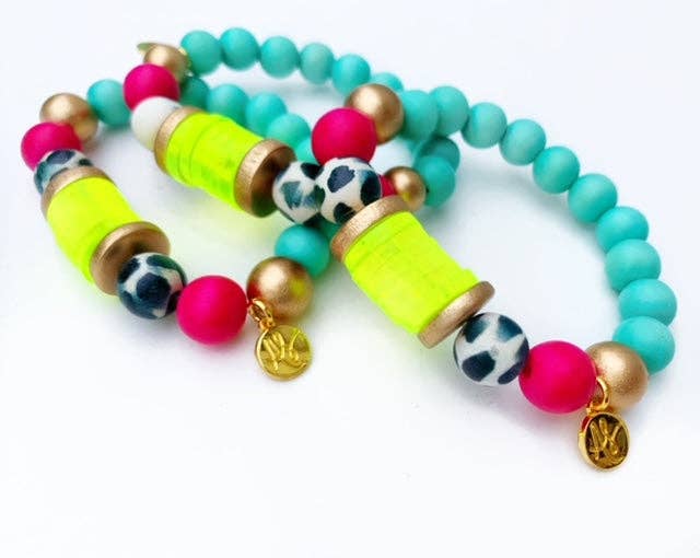 BraceletAqua Waters Bead Bracelet