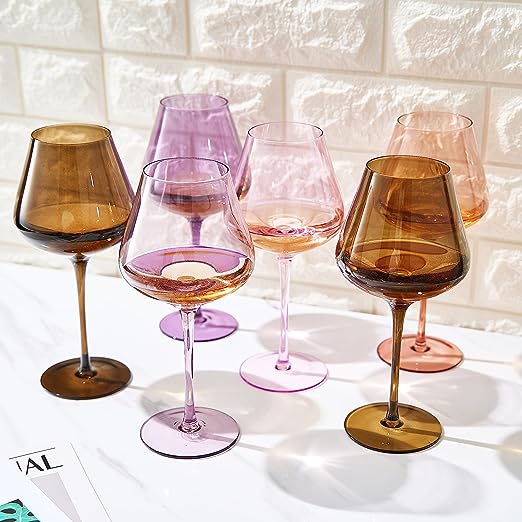 Kitchen + BarAutumn Crystal Wine Glass Set of 6