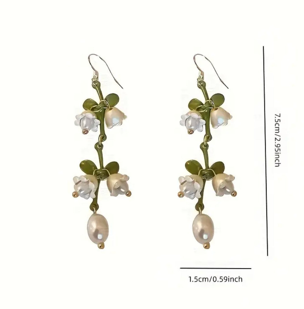 Bell Flower Dangle Earrings