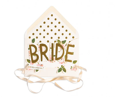 Bride CardBride Paper Crown Card