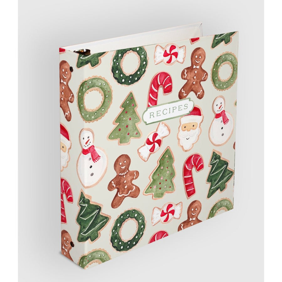 Home GoodsChristmas Cookie 3-Ring Recipe Binder