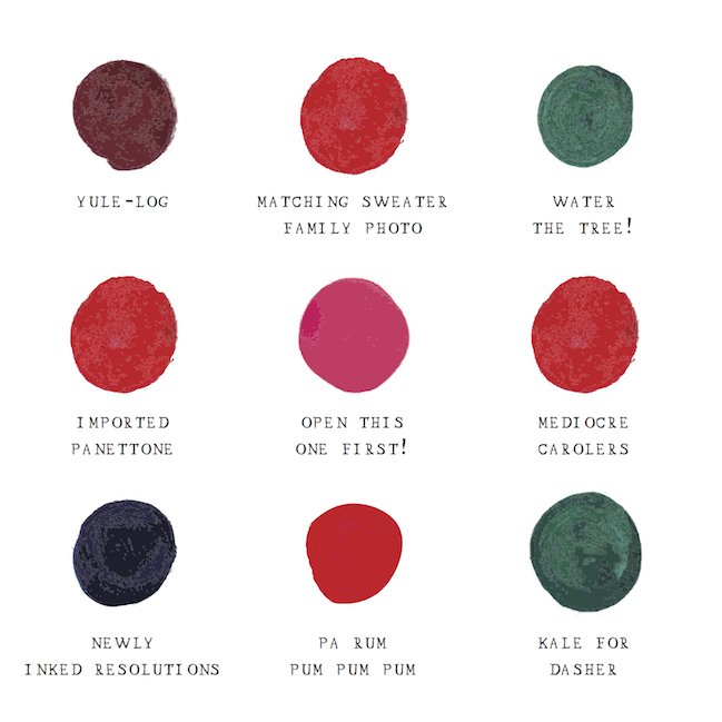 Christmas Wrapping PaperColor Palette Wrapping Paper
