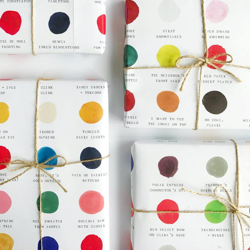 Christmas Wrapping PaperColor Palette Wrapping Paper