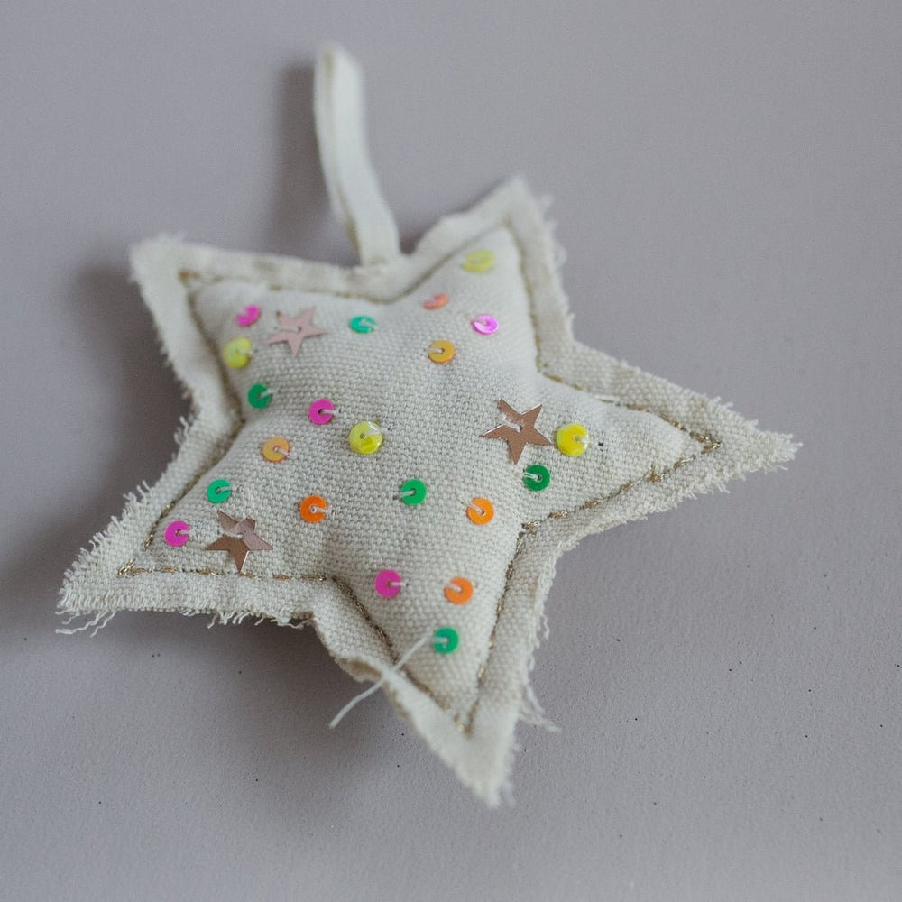 Home DecorConfetti Star Lavender Filled Ornament