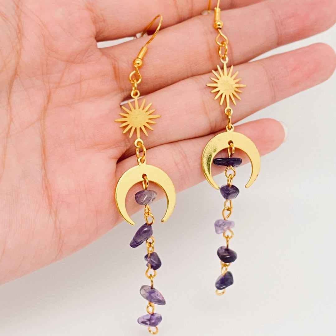 EarringsCrystal Tassel Pendant Earrings