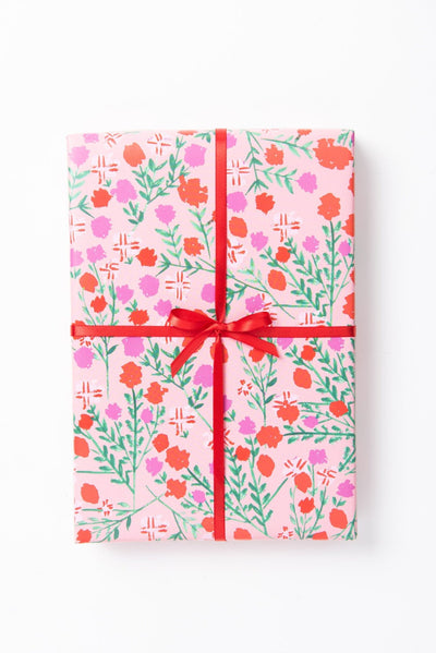 Wrapping PaperDahlia In December Wrapping Sheets