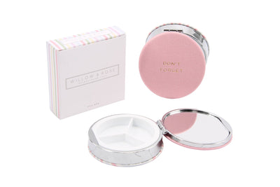 Pill Box'Don't Forget' Candy Pink Pill Box