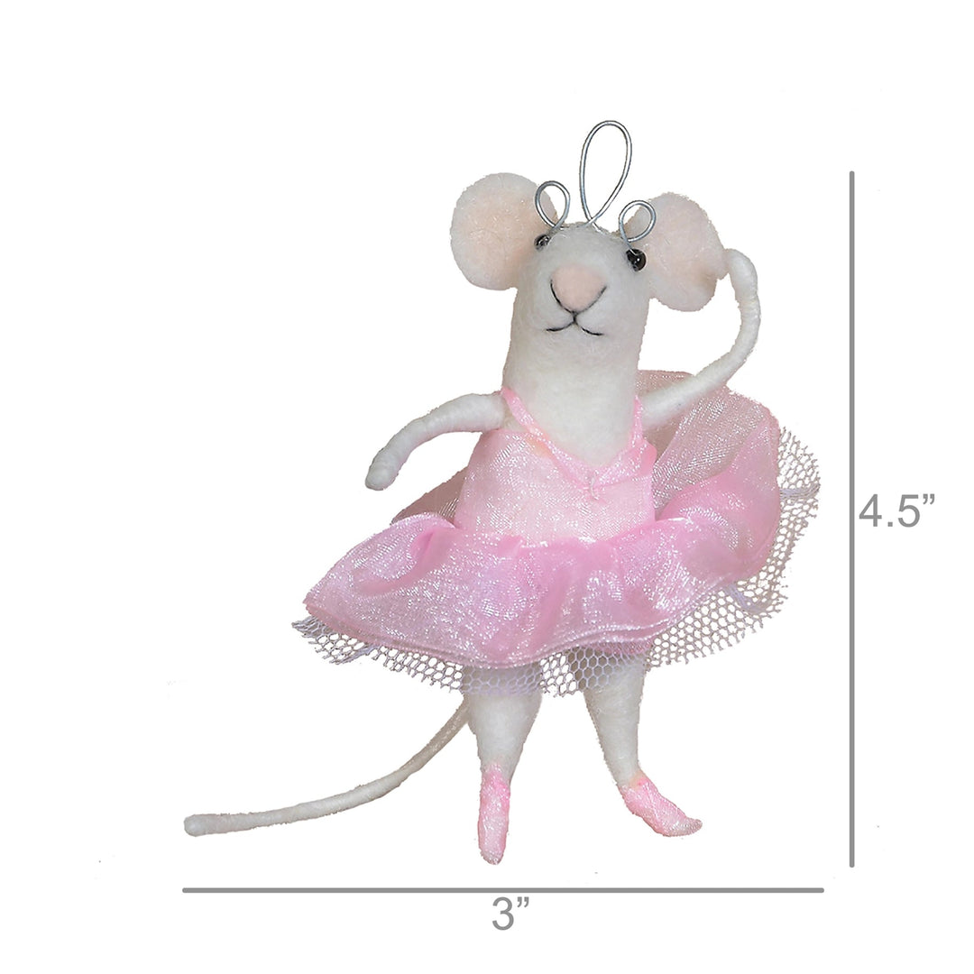 Christmas OrnamentFelt Ballerina Mouse Ornament