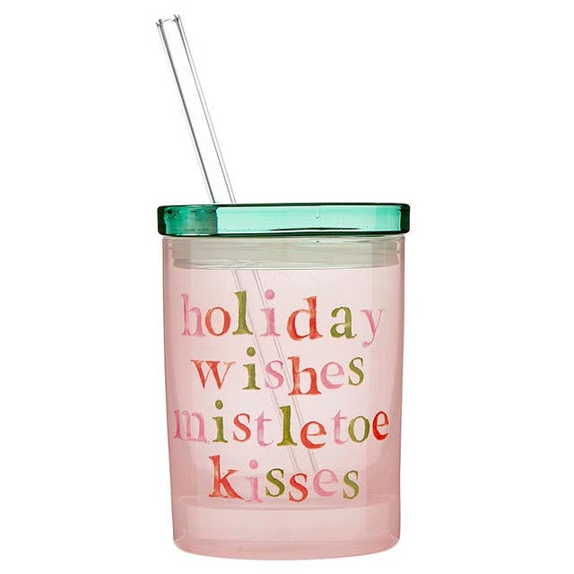 Christmas OrnamentHoliday Wishes Glass Tumbler