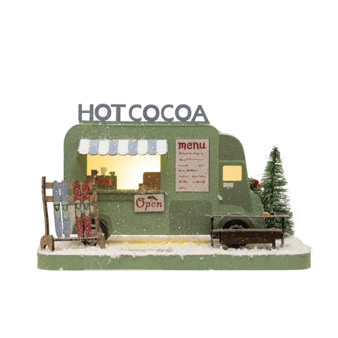 Holiday DecorHot Cocoa Paper Truck