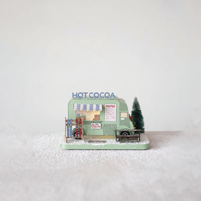 Holiday DecorHot Cocoa Paper Truck