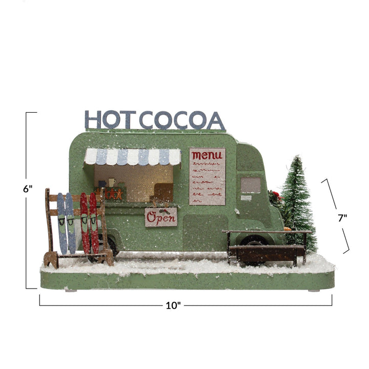 Holiday DecorHot Cocoa Paper Truck