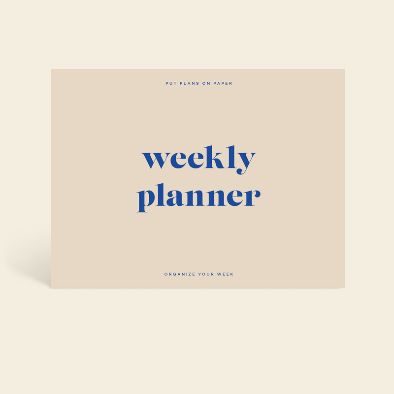 PlannerJoy Weekly Desk Planner