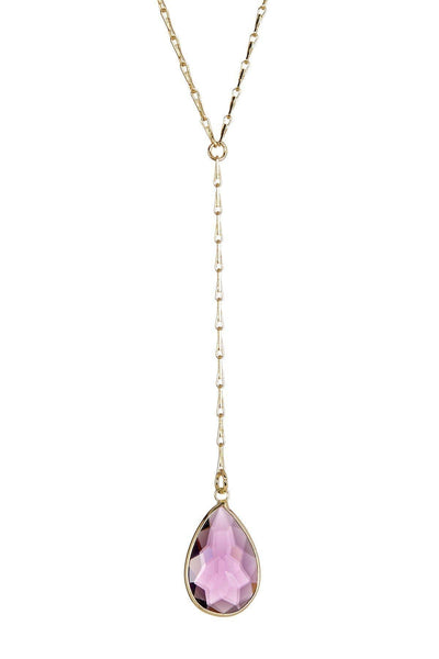 NecklaceLavender Crystal 14k Necklace