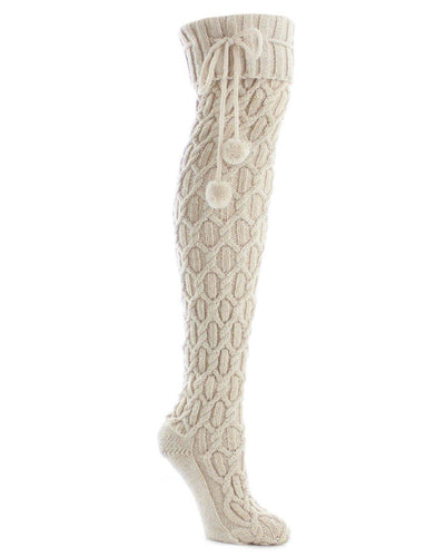 Legmogue Ivory Knit Knee Socks