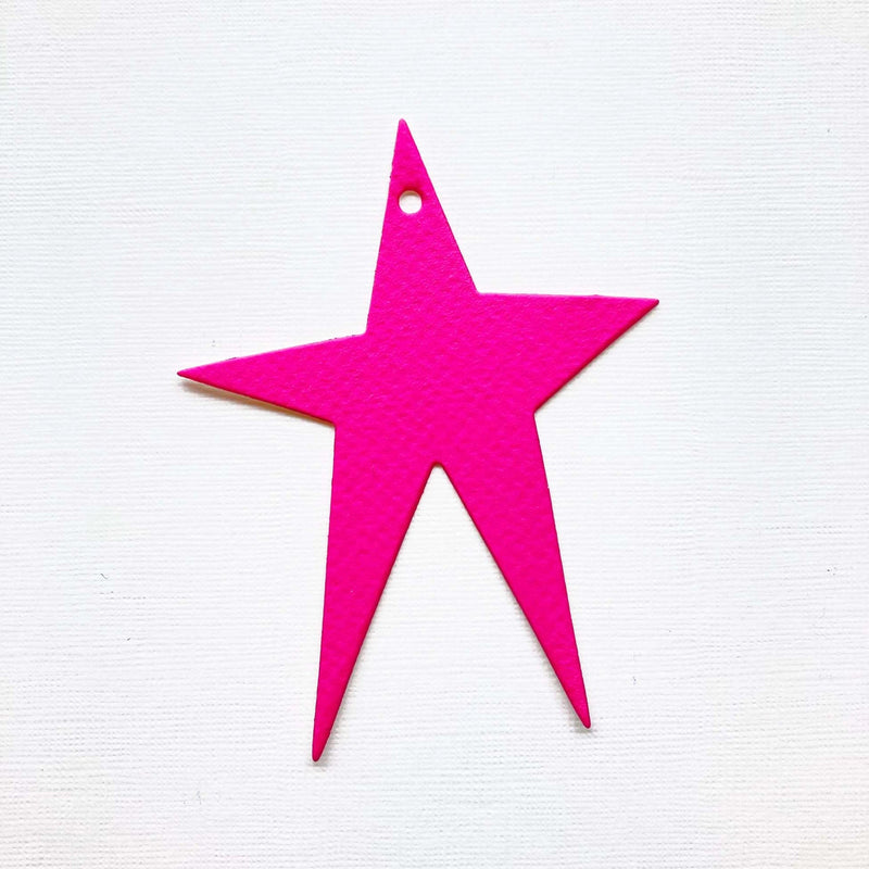 CardLucky Stars Neon Pink Gift Tags