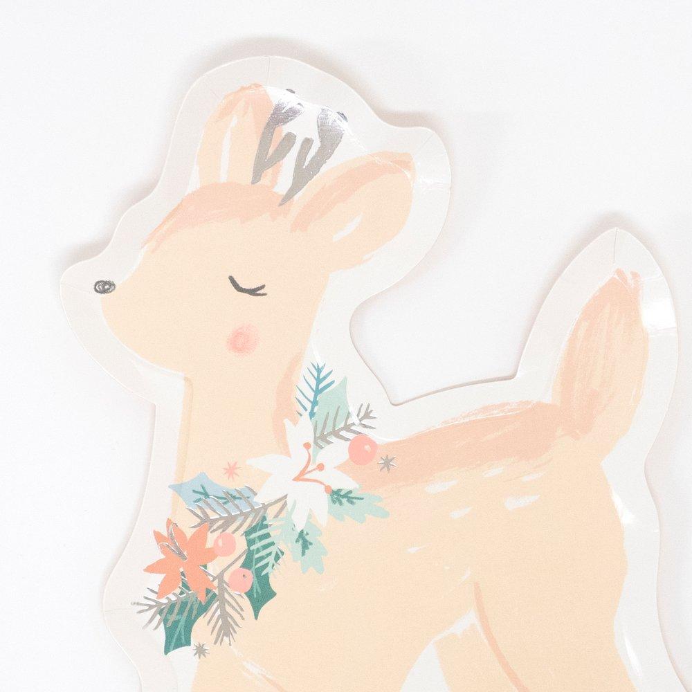 PaperPastel Deer Plates