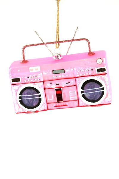Holiday OrnamentsPink Boombox ornament