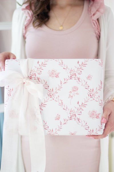 Wrapping PaperPink Rosebud Trellis Wrapping Sheets