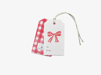 Holiday Gift TagsRed Bow Gift Tags [Sets of 8]