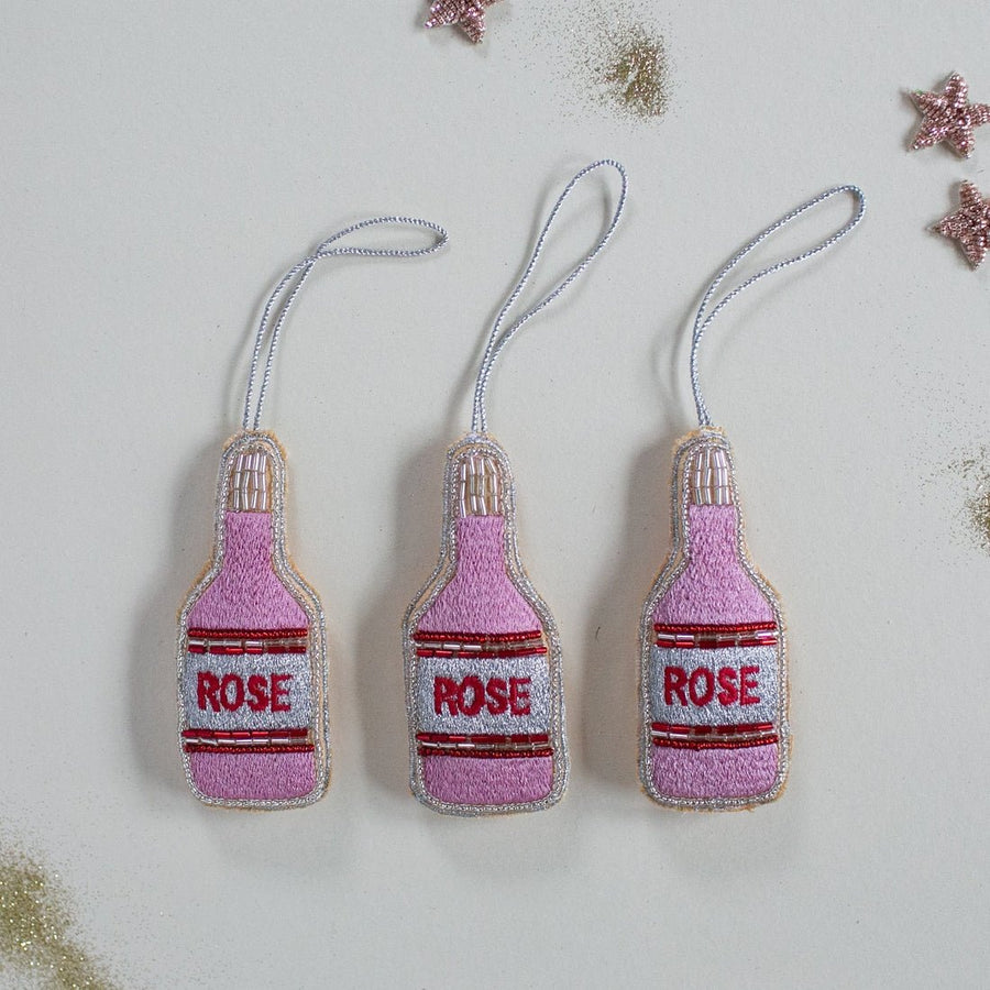 The Holiday ShopRose Bottle Cotton Ornament