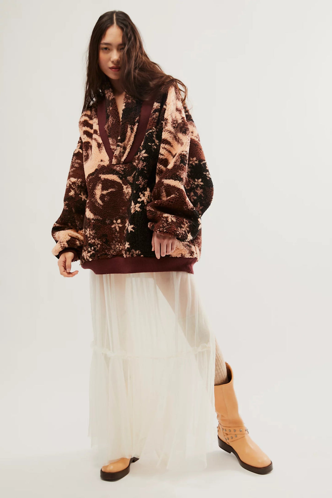 Free People JacketRosie Printed Sherpa Jacket | Free People