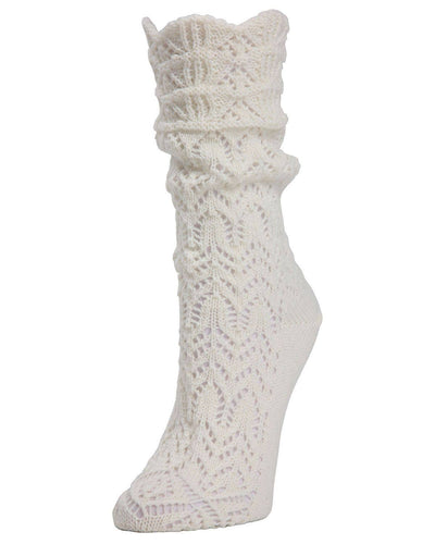 Shakar Scallop Crochet Boot Socks