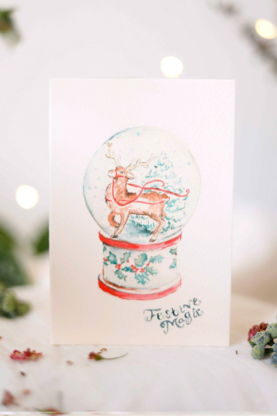 CardsSnow Globe Christmas Card