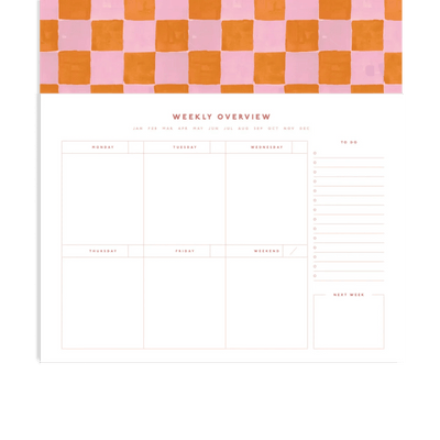 PlannerTablecloth Check Meal Planner