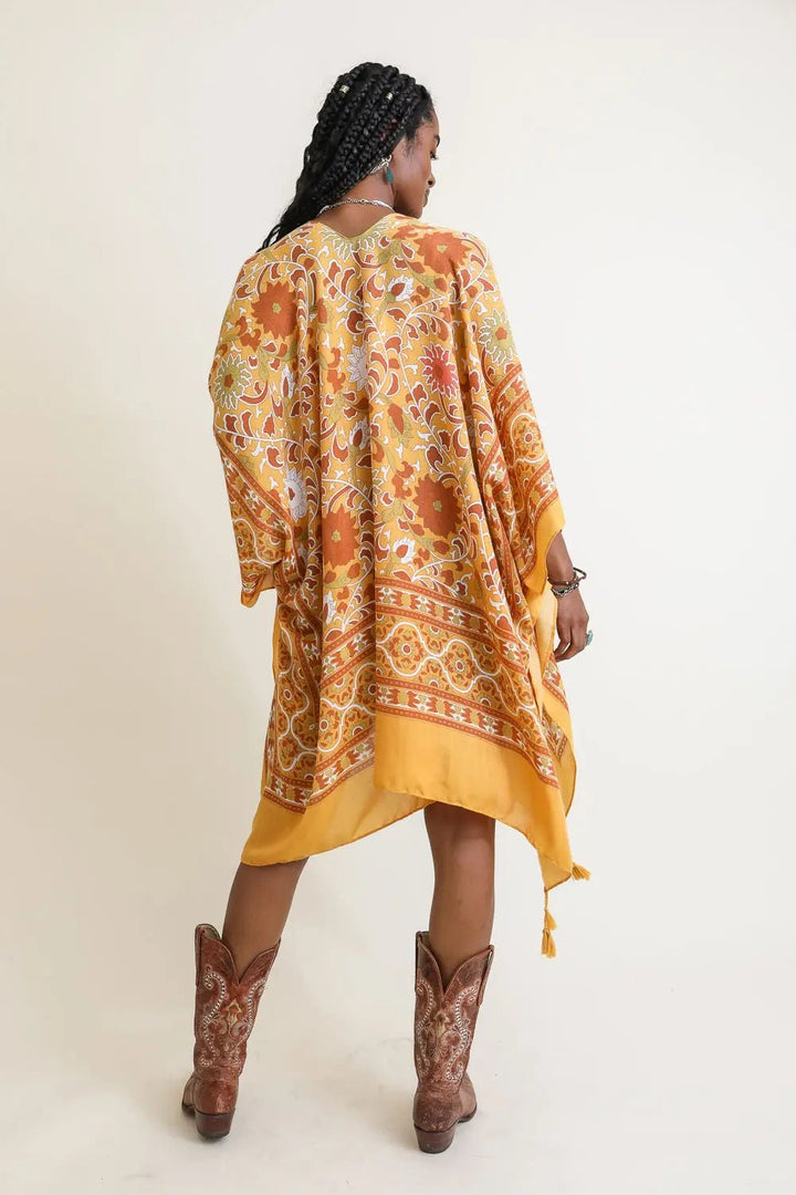 KimonoTouch of Morocco Tapestry Tassel Kimono