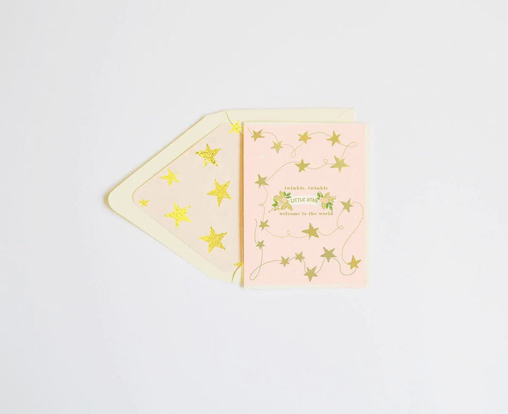 Baby CardTwinkle Twinkle, Little Star Blush Card