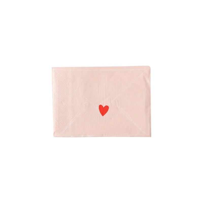 Valentines Day NapkinsValentine Love Note Shaped Napkin