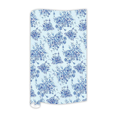 Wrapping PaperVintage Fancy Florals Blue Wrapping Paper