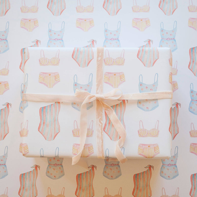 GiftsVintage Swimsuit Gift Wrap Roll